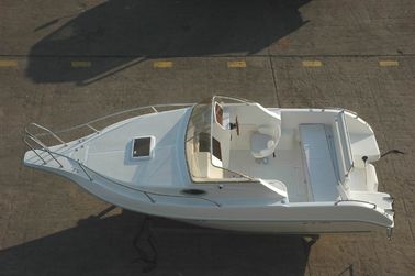 China Yacht de placer de 20 pies de fibra de vidrio habitación de cabina grande con sofá / claraboya proveedor