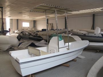 China Canopy plegable Pequeños barcos de pesca de fibra de vidrio Cuatro líneas de interruptor de 4,2 m con asientos dobles proveedor