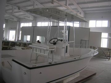 China 2Barco de casco de fibra de vidrio de 25 metros de ancho 700 kilos Medio ambiente preocupado por Bimini Top proveedor