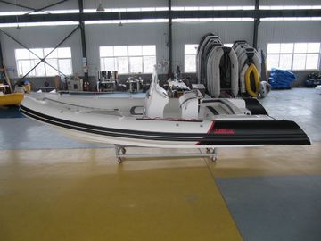 China 12 personas Max lujo botes de casco inflable, fibra de vidrio + Hipalon Rib Boat proveedor