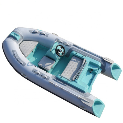 2022 barcos de pesca inflables con motores 12ft rib boat 360C con consola y cabina trasera proveedor