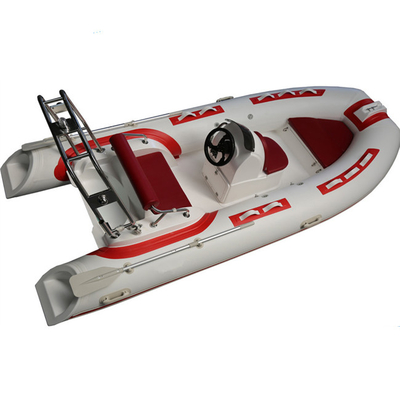 Barco inflable rígido de 13 pies con cabina trasera y consola central. proveedor