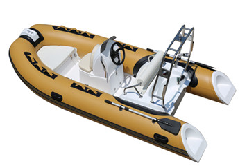 2022 fondo rígido para pescar y relajarse más colores barco inflable 13ft orca costilla390C con cabina trasera proveedor