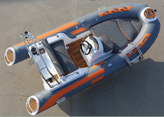 Diseño creativo 2022 con tanque de combustible extraíble barco inflables de 13 pies con suelo de teca proveedor