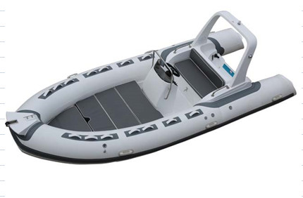 Barco inflable 2022 con motor de PVC de 17 pies o hipalón con terraza de sol gris claro RIB520C proveedor