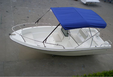 Barcos pesqueros de aguas profundas se mueven sin problemas, 5 metros de largo 4 hombres Pontoon Boat para los campos de pesca proveedor