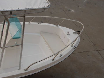 Barcos de pesca con casco de fibra de vidrio de FRP con dosel fijo Barcos pequeños de fibra de vidrio para el turismo proveedor