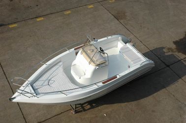 Confortable 6m Simple Placer Yacht Motor fuera de borda blanco con consola proveedor