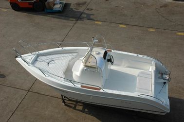 Confortable 6m Simple Placer Yacht Motor fuera de borda blanco con consola proveedor