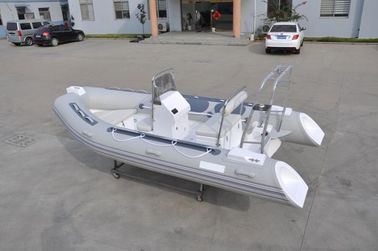 Barcos de pesca inflables de PVC pequeños Rib430 Gris claro con tubo inflables proveedor
