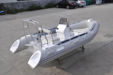 Barcos de pesca inflables de PVC pequeños Rib430 Gris claro con tubo inflables proveedor