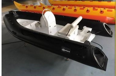 Barcos de casco rígido inflable de fibra de vidrio Orca Hypalon de 4,3 m con tubo inflable proveedor