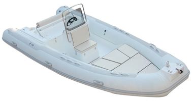 Piso de lujo inflables de la costilla de la barca hecha a mano 550 cm Cuatro capas de costuras reforzadas proveedor