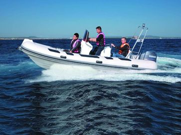 520cm Orca Hypalon tierna de gran ancho inflables costilla de barco costilla 520A con lecho de sol consola central cabina trasera certificado CE proveedor