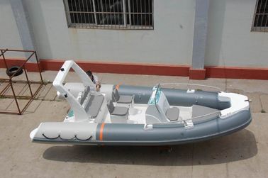 520cm Orca Hypalon tierna de gran ancho inflables costilla de barco costilla 520A con lecho de sol consola central cabina trasera certificado CE proveedor