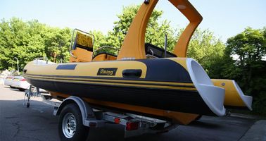 Gran Cabina trasera Inflatable Barco de costillas Corea PVC con placa de doble motor proveedor