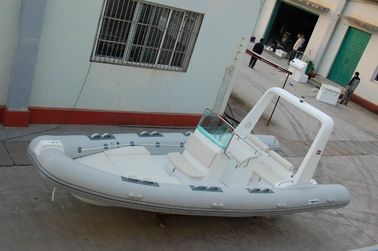 Barcos inflables de casco rígido de 22 pies de dureza / fiabilidad con paso de fibra de vidrio proveedor