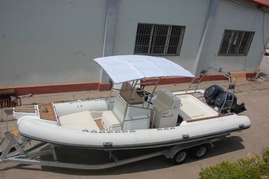 28 pies 850 centímetros PVC botes inflables, costillas botes inflables con panel de baño de sol grande proveedor