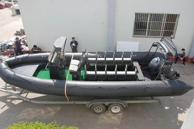 Barco inflables de 32 pies Gran barco de pasajeros para patrullaje / rescate del ejército proveedor