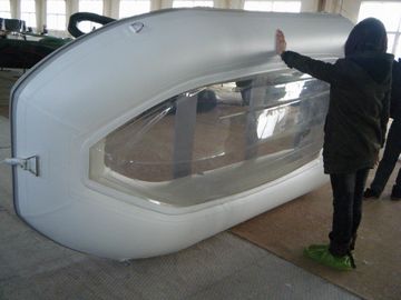 Barco inflable transparente resistente a la llama 5 personas Barco pesquero con asientos adicionales proveedor
