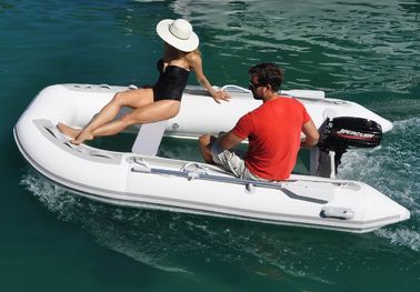 Fácil de instalar Barco de pesca para 3 personas, con fondo de vidrio de 250 cm. proveedor
