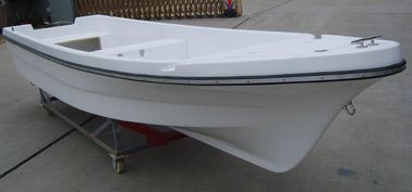Canopy plegable Pequeños barcos de pesca de fibra de vidrio Cuatro líneas de interruptor de 4,2 m con asientos dobles proveedor