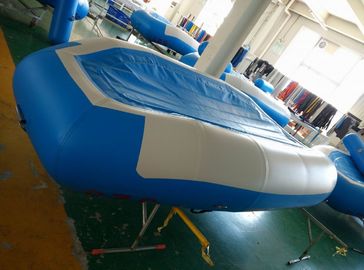 Flota fluvial inflable azul con fondo reforzado de PVC para 4 personas Flota inflable proveedor