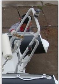 Consola de fibra de vidrio personalizada para barcos, cubiertas de sombrillas resistentes a los rayos UV para barcos proveedor