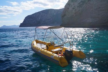 Barcos de casco rígido inflable de fibra de vidrio Orca Hypalon de 4,3 m con tubo inflable proveedor