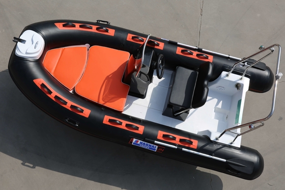 Potencia Máxima 20HP/14.91KW Bote Rib Pequeño diseñado con Auto-vaciado y Fibra de Vidrio proveedor