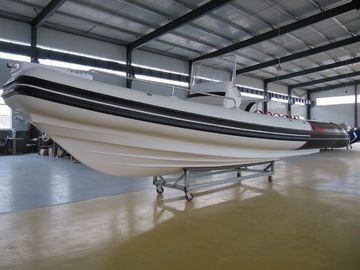 12 personas Max lujo botes de casco inflable, fibra de vidrio + Hipalon Rib Boat proveedor