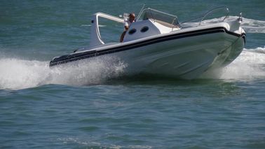 9.6m Orca Hipalon Rib infladable Barco Rib960B con consola de cabina / lecho solar grande proveedor